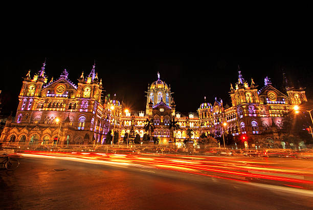 istock Chatrapati Shivaji Terminus, Mumbai illuminated at night 535430849