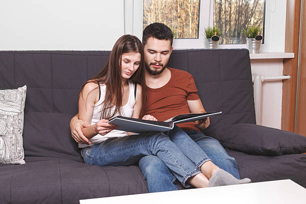 istock Young couple on the couch 535431357