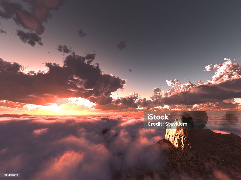 beautiful view above clouds beautiful view above cloudscape and mountains 2015 Stock Photo