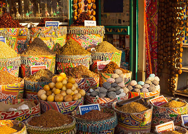 Street shop Street market in Egypt. Old Market. Sharm el-Sheikh aswan egypte stock pictures, royalty-free photos & images