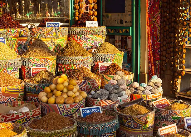 Street market in Egypt. Old Market. Sharm el-Sheikh