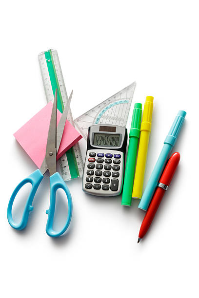istock Office: Scissors, Calculator, Pens and Rulers 535433485