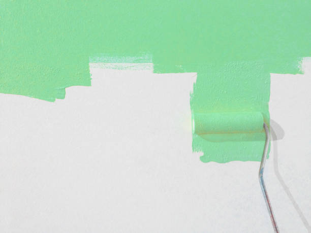 istock Painting wall in green 535434143