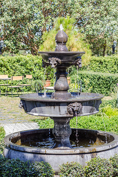istock Fountain multi tiered in the garden 535434397