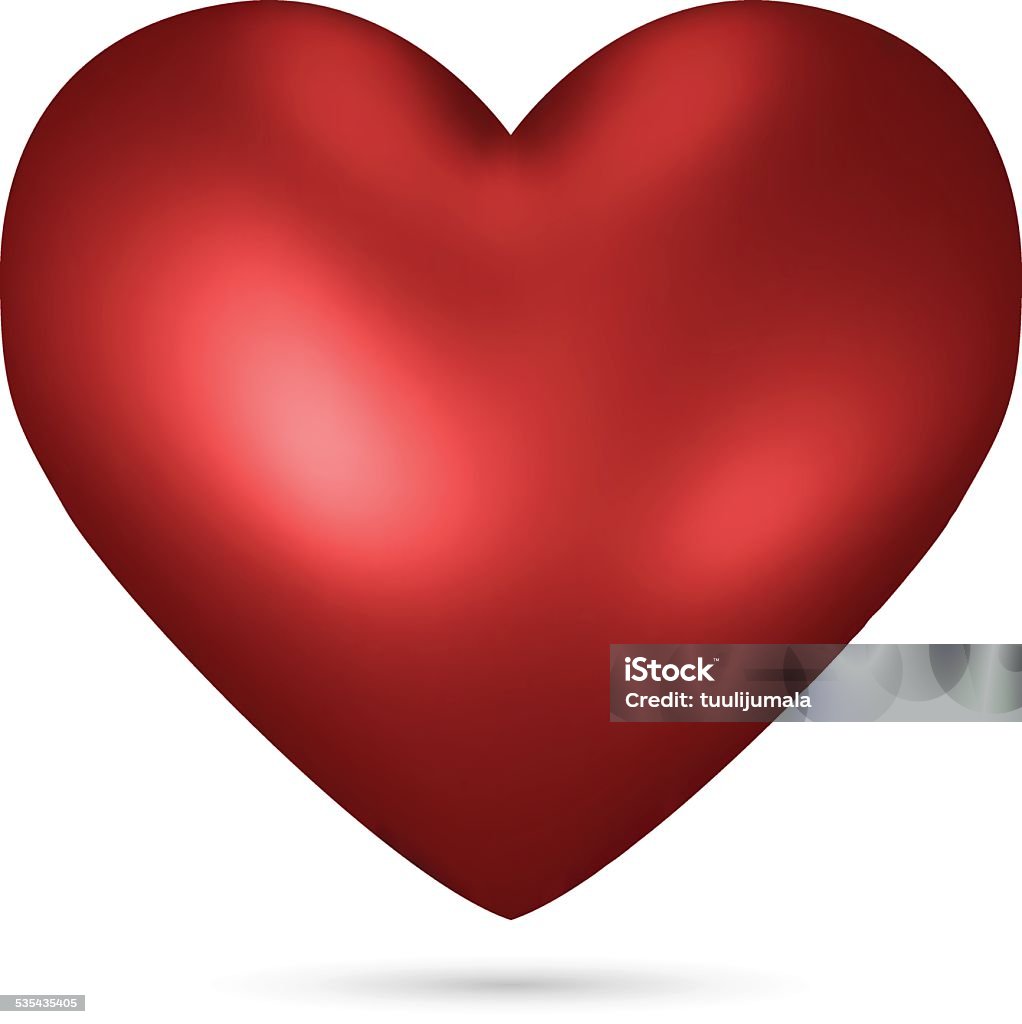 Red Heart For Red Heart Stock Illustration - Download Image Now - 2015, Abstract ...