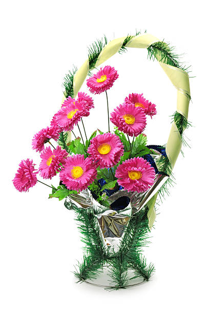 istock wreath of artificial flowers for funeral 535447588
