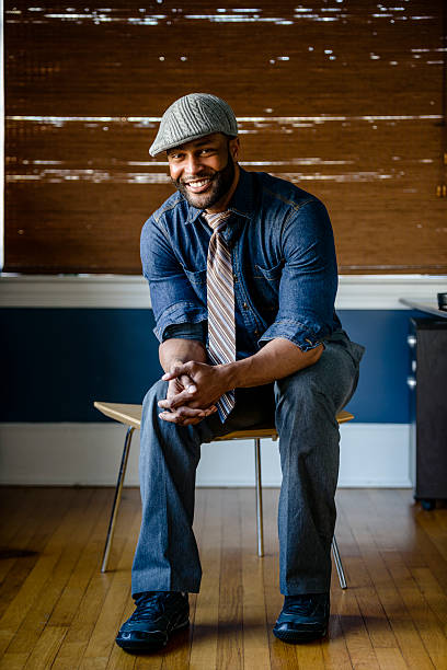 istock Stylish Seated Man Portrait 535448838