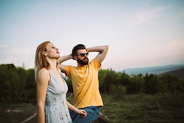 istock Couple enjoys the mountain 535448868