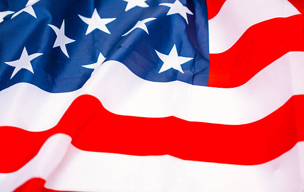 istock Wrinkled American flag 535449218