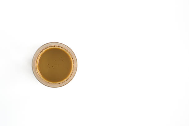 istock Dirty glass of coffee 535451323