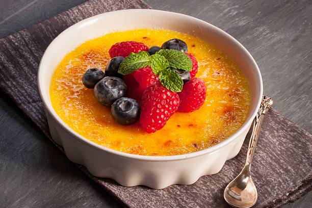 istock Creme brulee - Valentine dessert 535451891