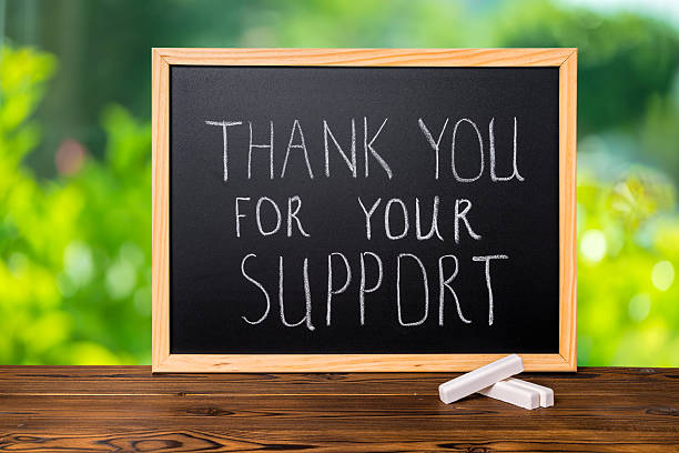 istock handwriting text thank you for your support is written 535452152