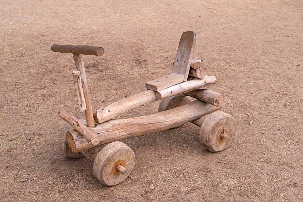 istock Wooden Rocking Horse on playground 535452785