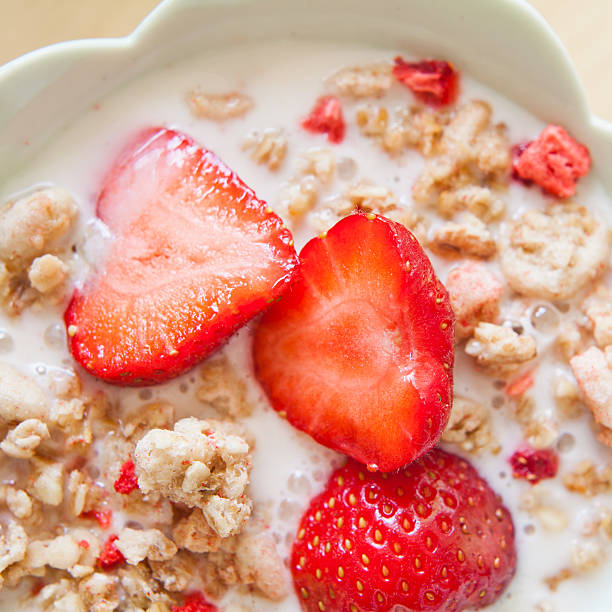 istock Muesli granola with strawberry and yoghurt mint 535453255