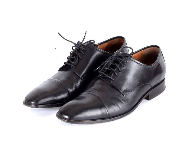 istock The black shoes isolated on white background. 535454686