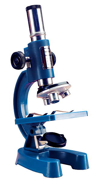 Blue Microscope stock photo