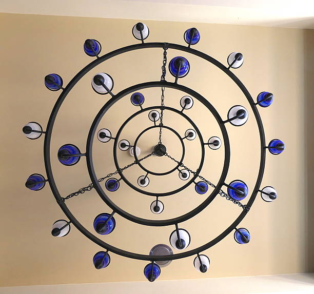 istock Concentric Circular Components of a Chandelier 535458406