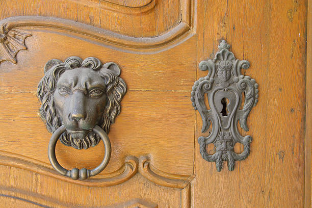 istock Beautiful elements of a strong door. 535463028