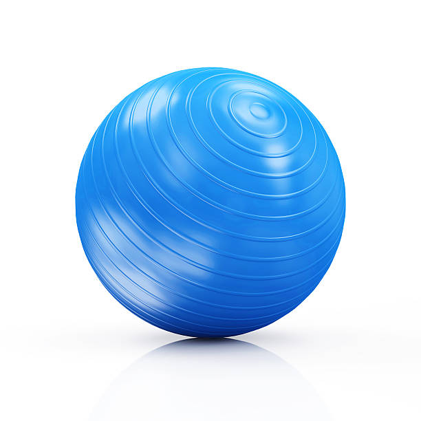 istock Fitness Ball isolated on white background 535463761
