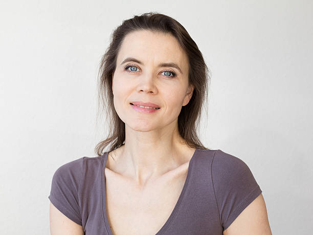 istock Woman with attractive smile looking into camera 535466583