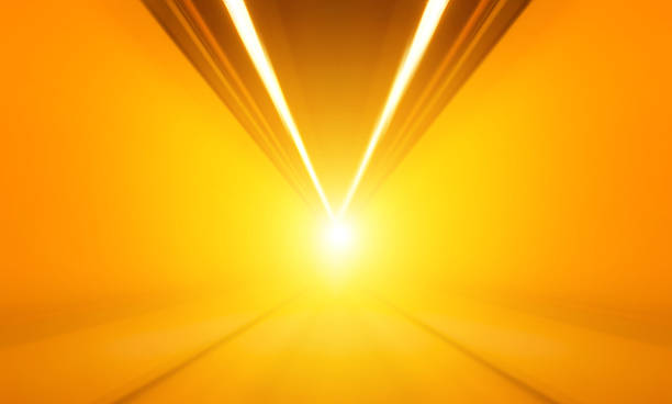 istock Bright orange light in an undercover tunnel 535467025
