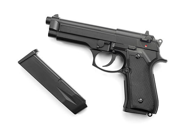 pistola - handgun gun m9 9mm foto e immagini stock
