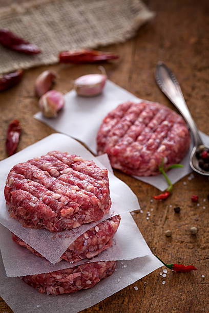 istock Raw Ground beef meat Burger patties 535467544