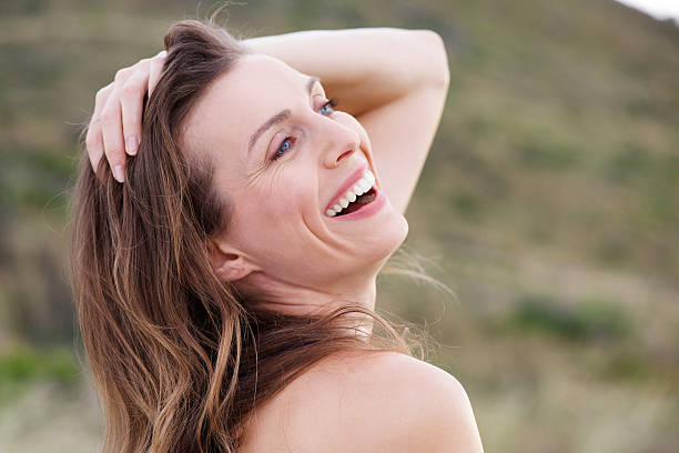 istock Healthy woman smiling outside 535467920