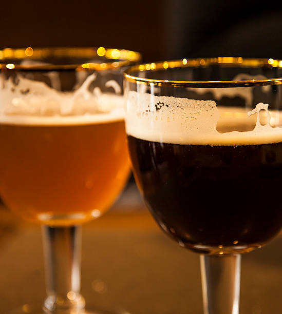 istock Two glasses of draught beer 535468386