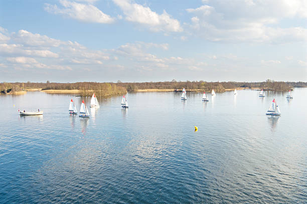 Sailing at Loosdrechtse Plassen in the Netherlands