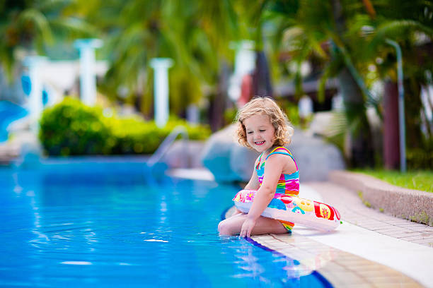 istock Little girl in swimming pool 535468748