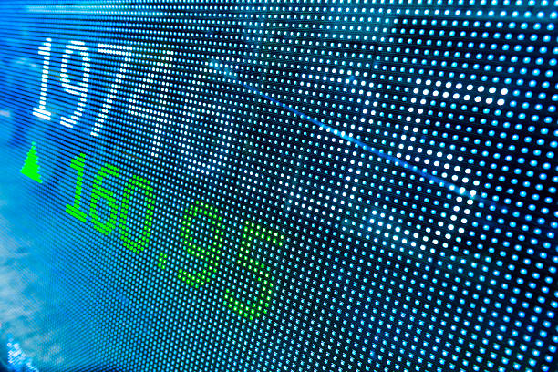 istock Digital stock market chart display 535470191