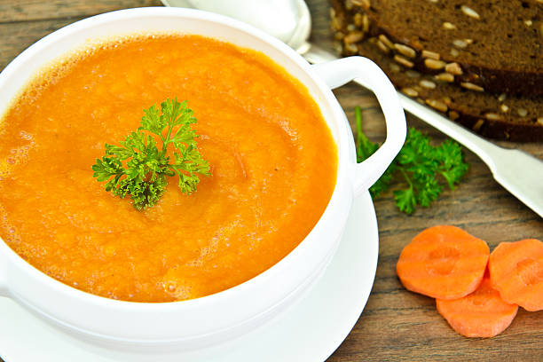 istock Carrot Cream Soup Diet Food 535470530