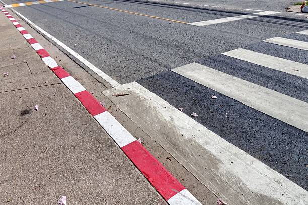 istock White stripes of a zebra crossing 535472252