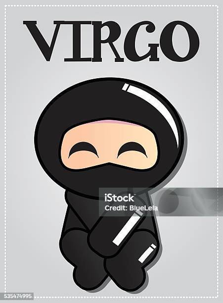 Zodiac Sign Virgo With Cute Black Ninja Character Stock Illustration - Download Image Now - 2015, Animal, Animal Markings - iStock Zodiac Sign Virgo With Cute Black Ninja Character Stock Illustration - Download Image Now - 2015, Animal, Animal Markings - iStock