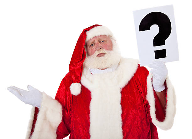 istock Santa Claus holding question mark 535476115