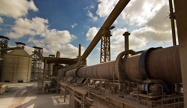 Cement Kiln Cement Rotary Kiln cement factory stock pictures, royalty-free photos & images