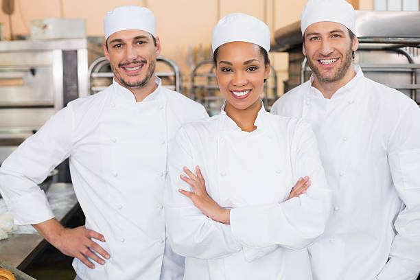 istock Team of bakers smiling at camera 535476989