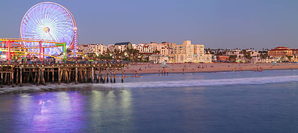 istock Santa Monica Pier at Night 535477137