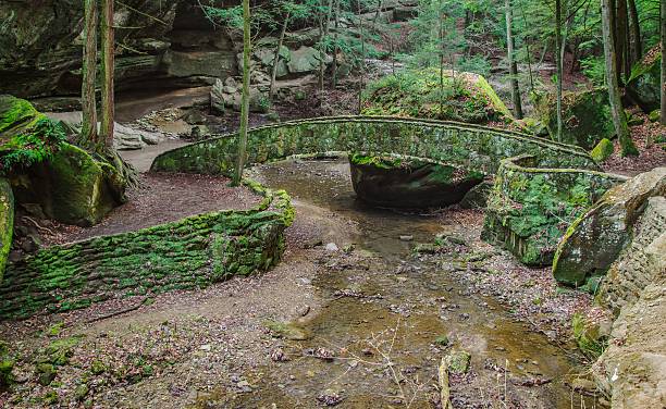 istock Enchanted Forest Bridge In Hocking Hills State Park 535477247