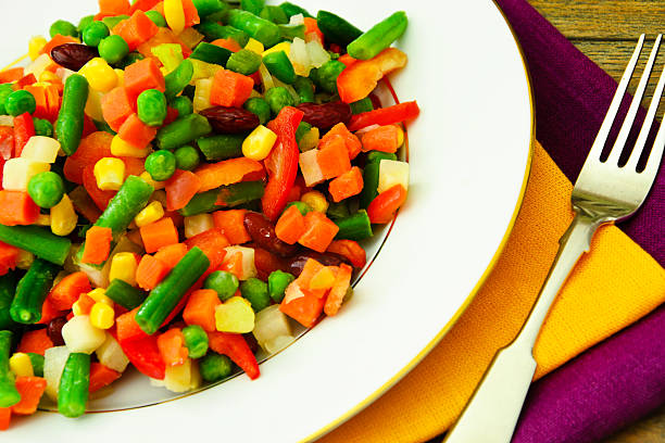 istock Mexican Mix of Vegetables. Tomatoes, Beans, Celery Root, Green B 535477830
