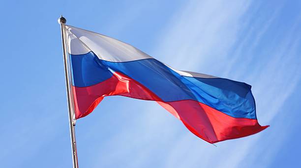 istock Russian Flag waving unfavorable 535477904