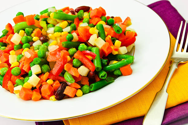 istock Mexican Mix of Vegetables. Tomatoes, Beans, Celery Root, Green B 535478040