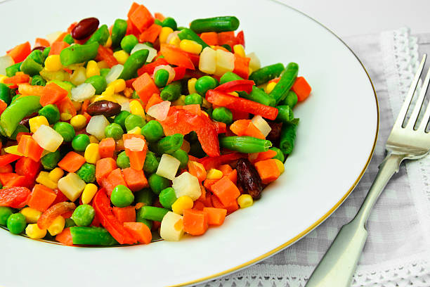 istock Mexican Mix of Vegetables. Tomatoes, Beans, Celery Root, Green B 535478204