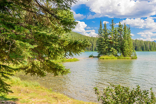 istock Two Jacks Lake, Canadian Rockies 535478525