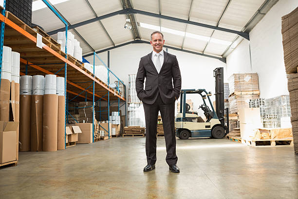 istock Warehouse manager standing with hands in the pocket 535479281