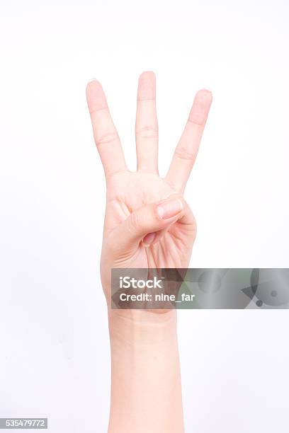 Fingerhand Symbole Isoliert Konzept Drei Punkte Lektion Erfahren Sie Unterricht Stockfoto und mehr Bilder von Bildung