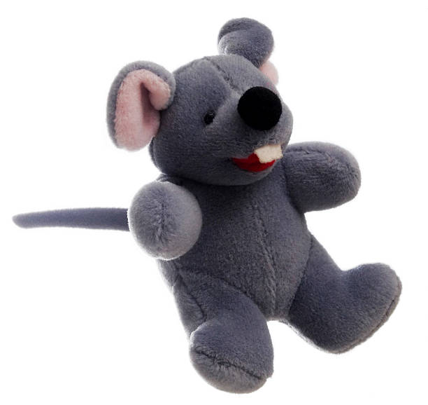 Gray Toy Mouse Right stock photo