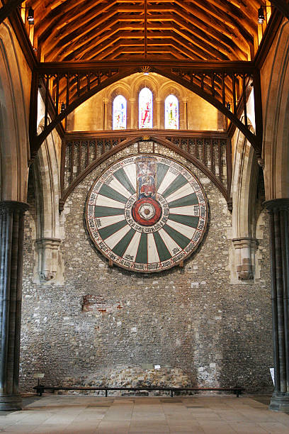 istock King Arthur's round table on temple wall in Winchester 535481723