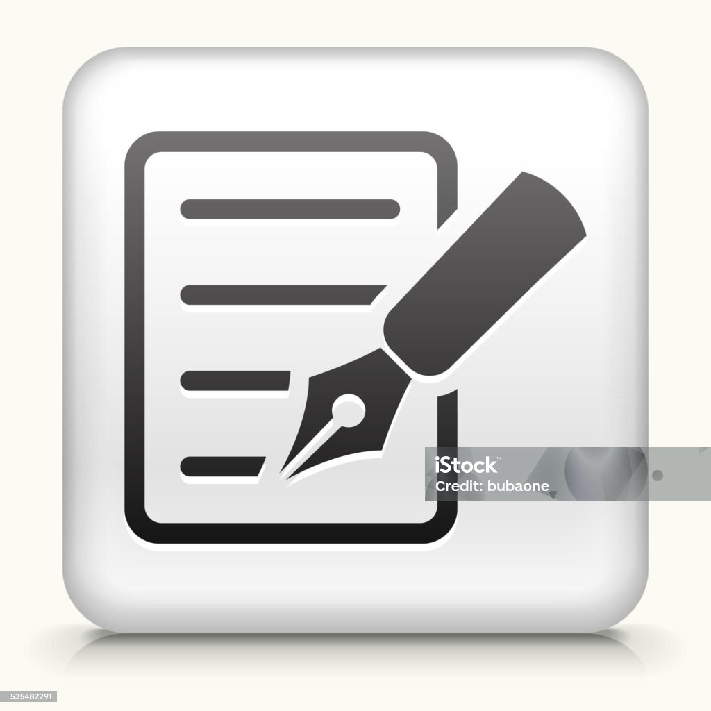 Paper Square Button Square Button With Paper Royalty Free Vector Art Stock Illustration ...